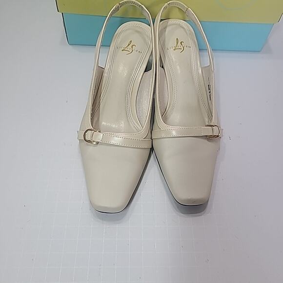 LifeStride Norma Deville Kitten-Heel Slingback Pumps Bone Women’s Size 7 - Picture 7 of 9